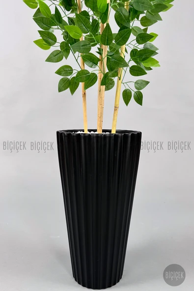 BİÇİÇEK Lilyum Vazo Saksı 58-70 CM ve İç Kova Dahil - Resim 7