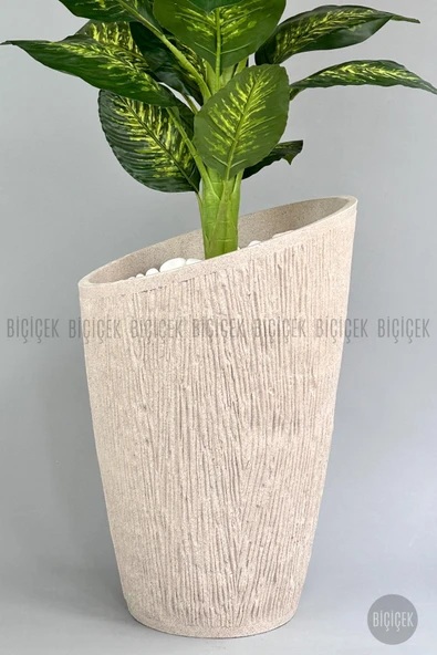 BİÇİÇEK Yapay Difenbahya Ağacı 210 cm Lux Dış Mekan Saksıda - Resim 2