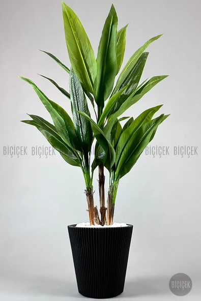 BİÇİÇEK LUNA Saksı 37 CM ve İç Kova Dahil - Resim 3