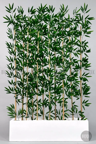 BİÇİÇEK Bambu Separator 170 cm 10 dallı Yoğun Yapraklı - Resim 4