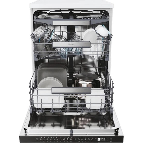 Haier Xf 6B2M3PW 10 Programlı Wi-Fi  Bağlantılı Bulaşık Makinesi - Resim 2