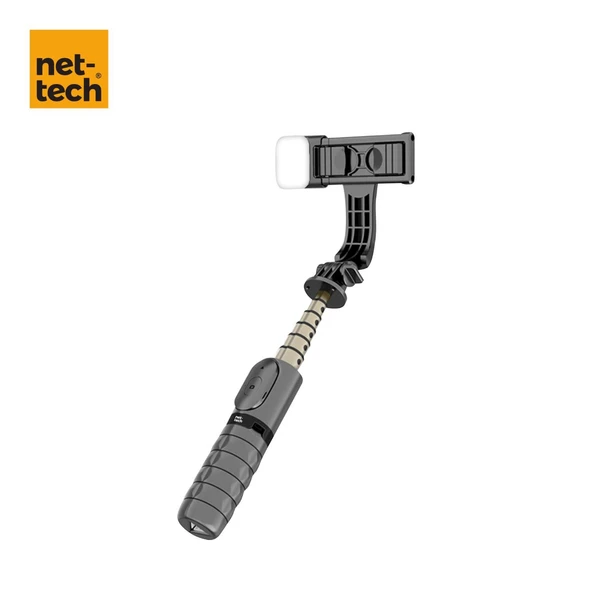 Nettech NT-MT05 Taşınabilir Selfie Çubuk Işıklı Tripod NT-107457 - Resim 4
