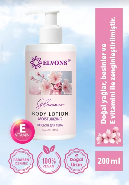 ELVONS VÜCUT LOSYONU-GLAMOUR 200 ML ürün görseli 1