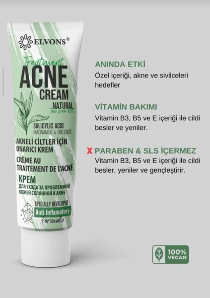 ELVONS sivilce ve akne kremi- 50 ml - Resim 8