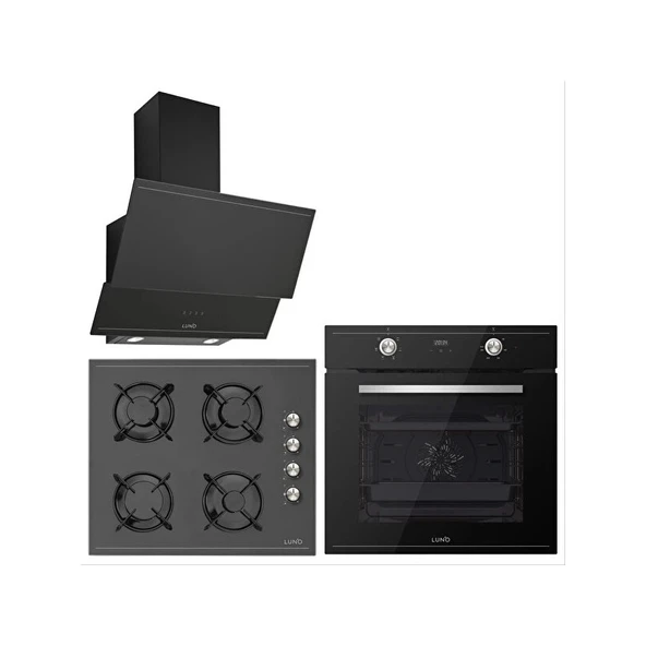 Luno Siyah Trio Ankastre Set ürün görseli 1