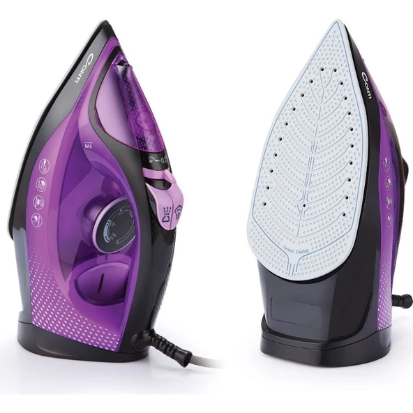 Conti CU-3328 Apex 2600 Watt Buharlı Ütü Mor - Resim 2