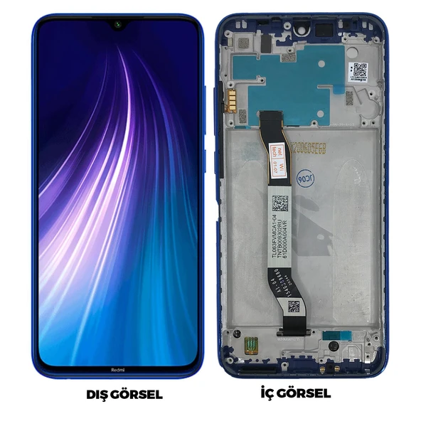 Teknonet Xiaomi Redmi Note 8 Uyumlu Org Lcd+Dokunmatik+Çıtalı NT-82549 - 2