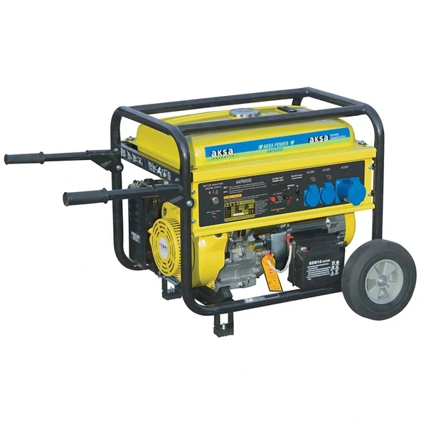 Aksa AAP 8000E Portatif Marşlı Benzinli Tekerlekli Jeneratör 8.0kW ürün görseli