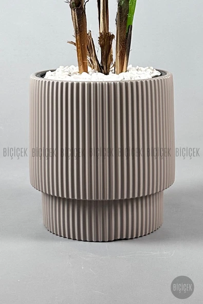 BİÇİÇEK VEGA Saksı 37 CM ve İç Kova Dahil - Resim 7