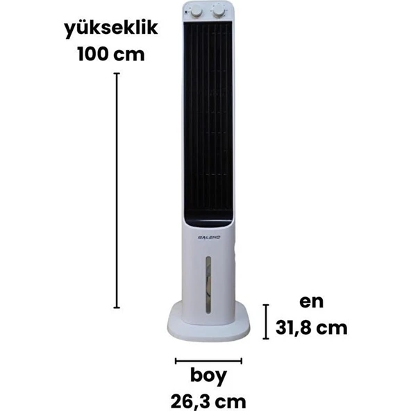 Ec 50 Btr Buharlı Uzaktan Kumandalı Kule Tipi Vantilatör - Resim 2
