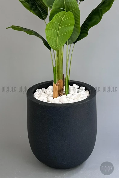 BİÇİÇEK Yapay Muz Ağacı 200 cm lux dış mekan saksıda - Resim 8