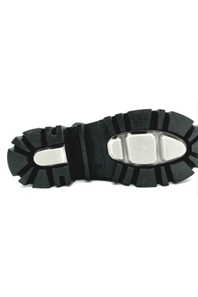 332087 Siyah Bağcıklı Fermuarlı Kadın Bot - Resim 3