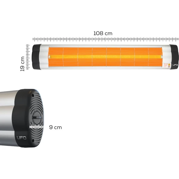 Ufo Star 2900 W Duvar Tipi Isıtıcı - Termostatlı - Resim 3