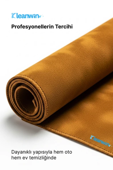 Kleanwin 2’li Premium Shammy Güderi Kurulama Bezi Seti 50x70 cm | Ultra Emici Araba Kurulama + Cam Bezi - Resim 5