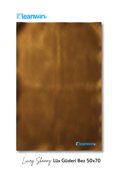 Kleanwin 2’li Premium Shammy Güderi Kurulama Bezi Seti 50x70 cm | Ultra Emici Araba Kurulama + Cam Bezi - Resim 3