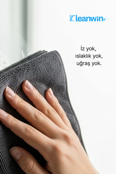 Kleanwin 12’li Titan Mikrofiber Bez Seti 40x40 cm 300 GSM | Leke Bırakmaz Çok Amaçlı Temizlik Bezi Seti - Resim 4