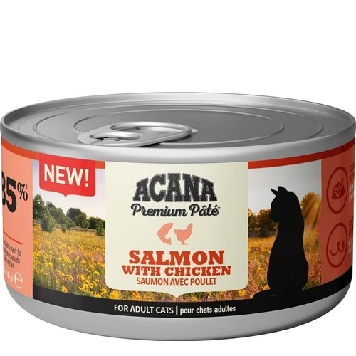 Acana Premium Pate Somon Balıklı ve Tavuklu Yetişkin Kedi Konservesi 85 gr x 24 Adet ürün görseli
