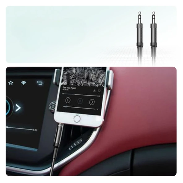 Nettech NT-AC05 3.5mm Plastik 100 Cm Aux Kablo NT-108324 - Resim 2