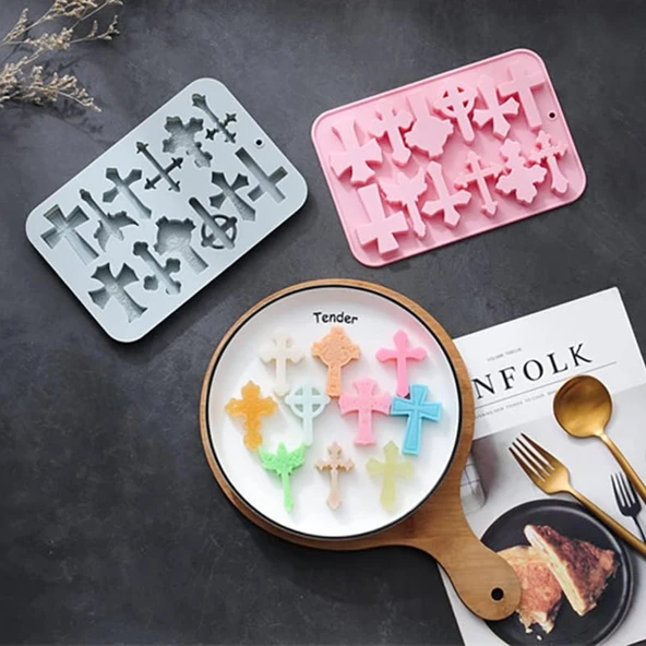 Silikon Hac Şekilleri Çikolata Ve Jelibon Kalıbı 12 Li - Resim 3