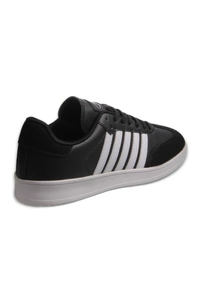 Mp 242-1558 Siyah Beyaz Unisex Bağcıklı Spor Ayakkabı - Resim 4