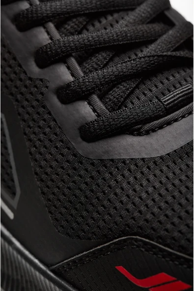 Zoom:3: Koşu Siyah Bordo Erkek Spor Ayakkabı - Resim 6