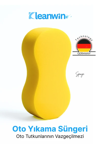 Kleanwin 3’lü Mikrofiber Oto Yıkama Seti | Sünger + Oto Kurulama Bezi + Araba Cam Bezi | Araç Temizleme Seti - Resim 7