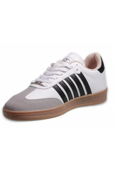 Mp 242-1558 Beyaz Siyah Günlük Yürüyüş Erkek Spor Ayakkabı - Resim 3