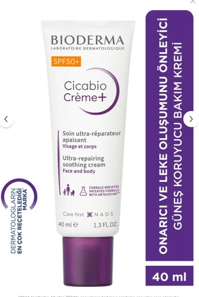 Bioderma Cicabio Cream Spf 50+ 40 Ml ürün görseli 1