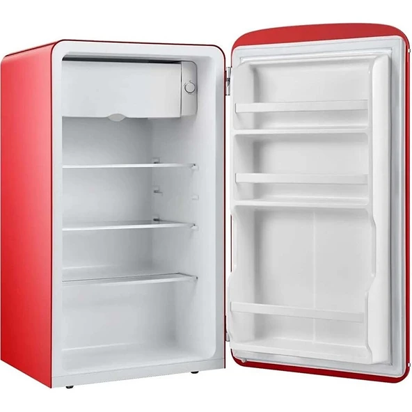 Dijitsu DB120RRE Retro Kırmızı Buzdolabı - Resim 2