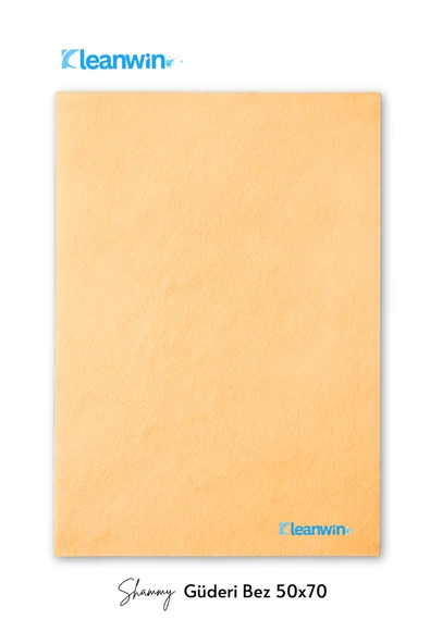 Kleanwin 2’li Premium Shammy Güderi Kurulama Bezi Seti 50x70 cm | Ultra Emici Araba Kurulama + Cam Bezi - Resim 2