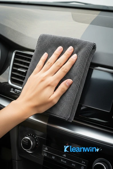 Kleanwin 12’li Titan Mikrofiber Bez Seti 40x40 cm 300 GSM | Leke Bırakmaz Çok Amaçlı Temizlik Bezi Seti - Resim 6