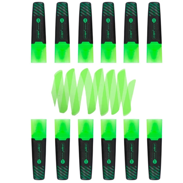 Liqeo Liquid Flat Fosforlu Kalem (H-3128) 12 Adet Pembe ürün görseli