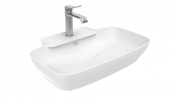 Creavit RB061 Ruby Curve 60 cm Tezgah Üstü Lavabo Mat Beyaz ürün görseli