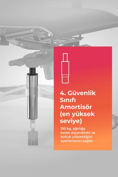 Metta Samurai Ergonomik Koltuk | Bel Destekli, Tekerlekli, Yükseklik Ayarlı, Yönetici Koltuğu -506.F.1.62 - Resim 5