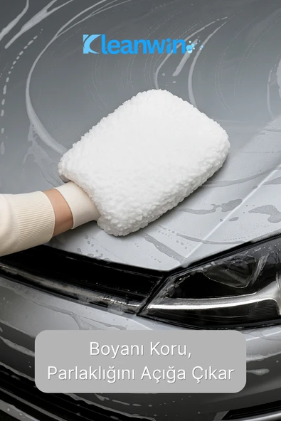 Kleanwin HydroGlove Pro Ultra Yumuşak Mikrofiber Oto Yıkama Eldiveni – Çizmez, Tüy Bırakmaz, Süper Emici - Resim 3