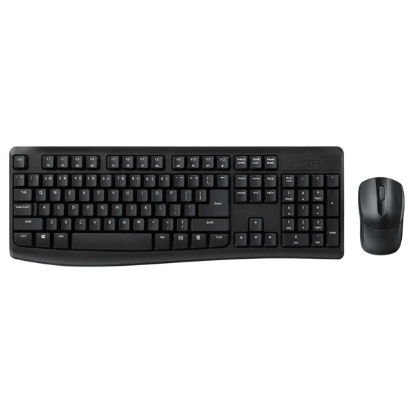 RAPOO X1800Pro 13387 KABLOSUZ TR KLAVYE MOUSE SET SİYAH ürün görseli