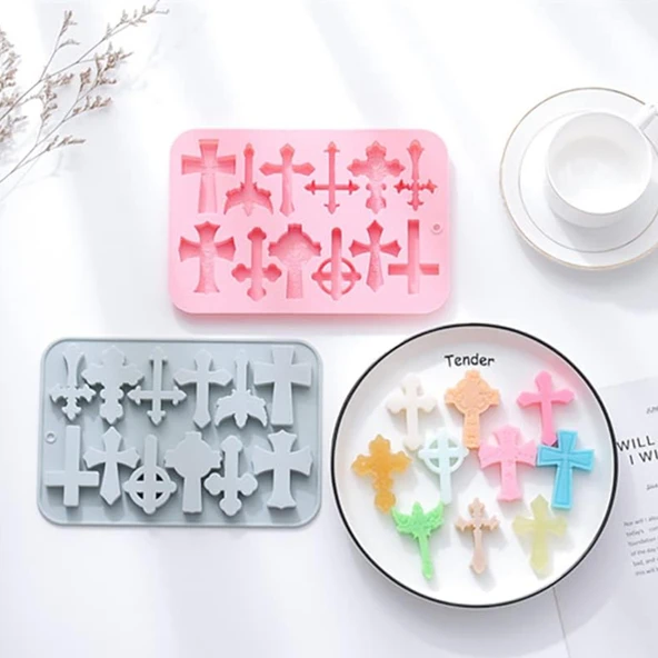 Silikon Hac Şekilleri Çikolata Ve Jelibon Kalıbı 12 Li - Resim 4