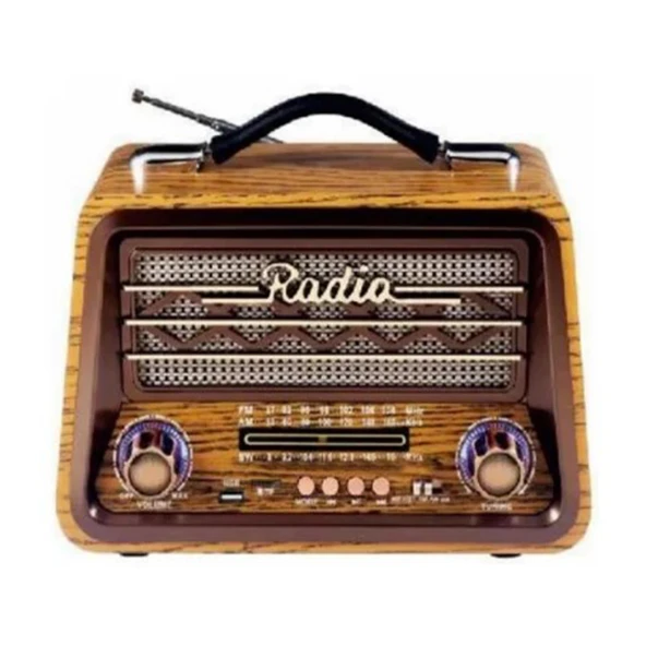 Nettech R-1956BT Nostalji Radyo Kablosuz Hoparlör - Speaker NT-103168 ürün görseli 1