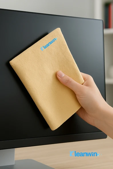 Kleanwin Shammy 3’lü Set Gold Güderi Bez | 50x70 cm | 240 GSM | Oto Kurulama Bezi, Emici Araç ve Ev Bezi - Resim 2