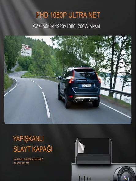 1080P WiFi Mini Araç Kamerası 170 Derece Geniş Açı Gece Görüş Döngüsel DVR Kayıt Dash Cam - Resim 3
