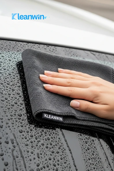 Kleanwin Titan 3’lü Mikrofiber Bez Seti 40x40 cm | 300 GSM | Oto Yıkama Kurulama Bezi, Leke Bırakmaz Cam Bezi - Resim 5