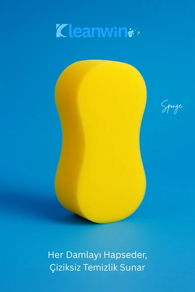 Kleanwin Sponge Oto Yıkama Süngeri | Araba Temizleme, Köpükleme ve Araç Yıkama Süngeri, Yumuşak Doku - Resim 2