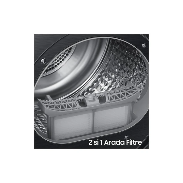 Samsung 9 Kg Kurutma Makinesi Siyah - Resim 3