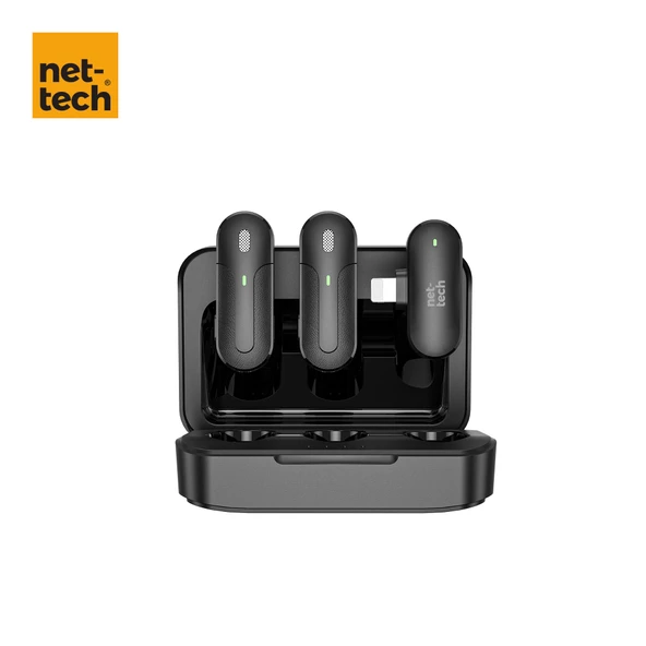 Nettech NT-0T09 Plastik Lightning Kablosuz Yaka Mikrofonu NT-107448 - Resim 2