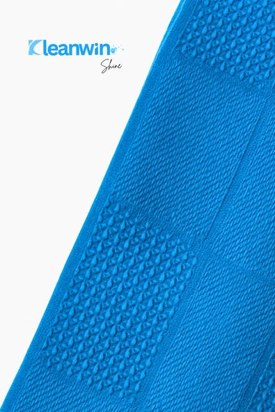 Kleanwin Shine Mikrofiber Cam Bezi 40x60 cm | 200 GSM | Mavi | İz Bırakmaz, Emici Araç ve Ev Temizlik Bezi - Resim 6