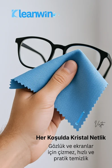 Kleanwin 3’lü Mikrofiber Cam Bezi Seti | Sihirli Cam Bezi + Araba Cam Bezi + İz Bırakmayan Cam Temizlik Bezi - Resim 6