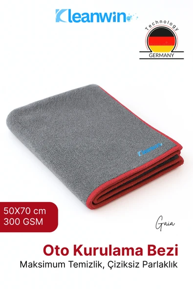 Kleanwin 3’lü Mikrofiber Oto Yıkama Seti | Sünger + Oto Kurulama Bezi + Araba Cam Bezi | Araç Temizleme Seti - Resim 2