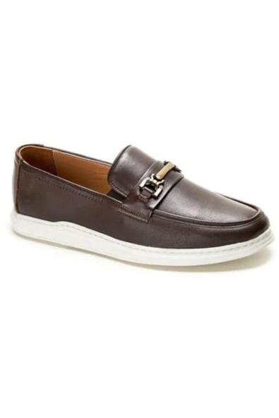 191074 Kahverengi Erkek Loafer Günlük Deri Ayakkabı ürün görseli