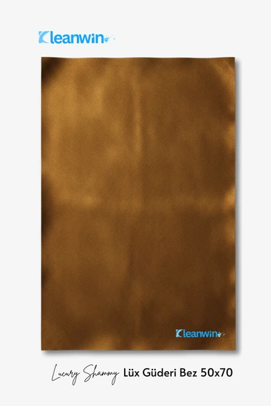 Kleanwin Luxury Shammy Güderi Bez | 50x70 cm | 300 GSM | Emici Araç Kurulama ve Yeni Nesil Temizlik Bezi - Resim 2