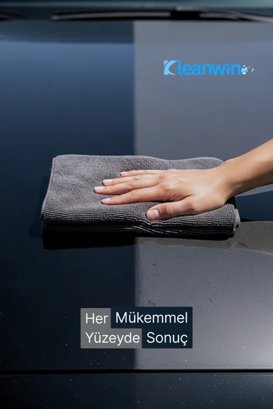 Kleanwin 12’li Titan Mikrofiber Bez Seti 40x40 cm 300 GSM | Leke Bırakmaz Çok Amaçlı Temizlik Bezi Seti - Resim 3